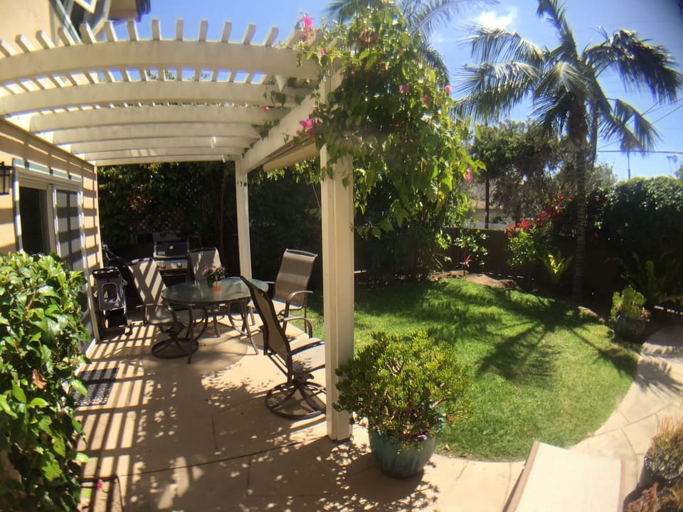 Private backyard