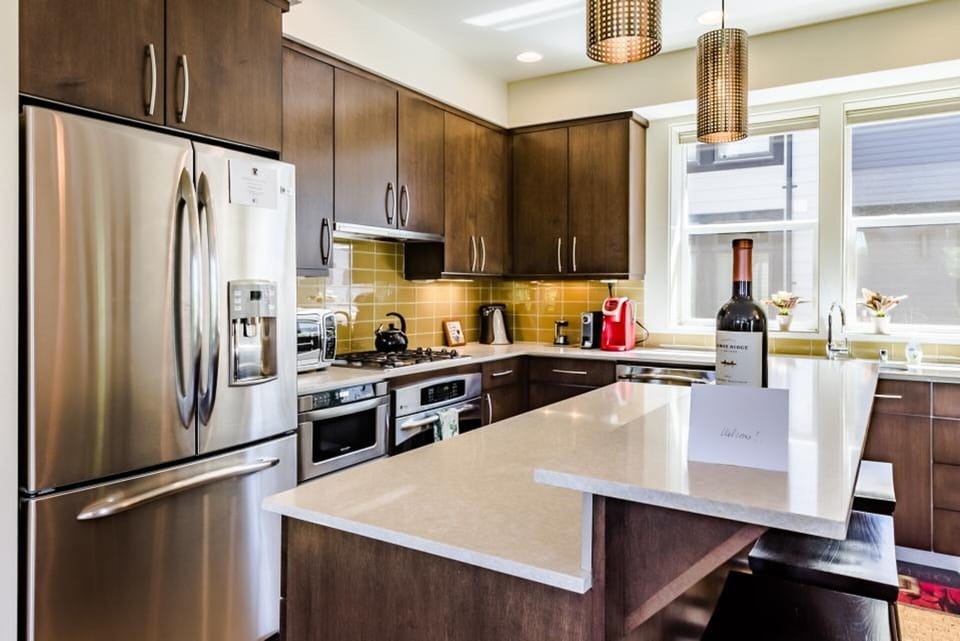 Welcome to the well stocked  gourmet kitchen including Keurig coffee maker 