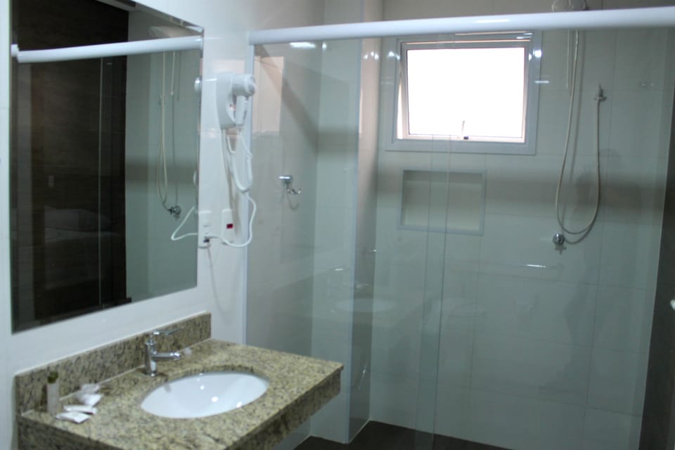 Shower, rainfall showerhead, hair dryer, bidet