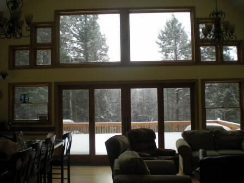 Beautiful Views from the Great Room Opening Out to a 30 x 20 Deck.