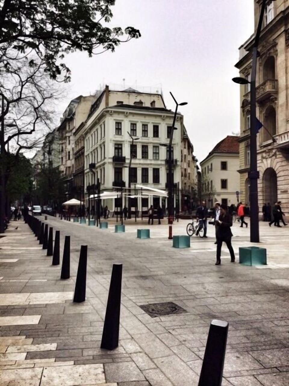 The square in front of our building