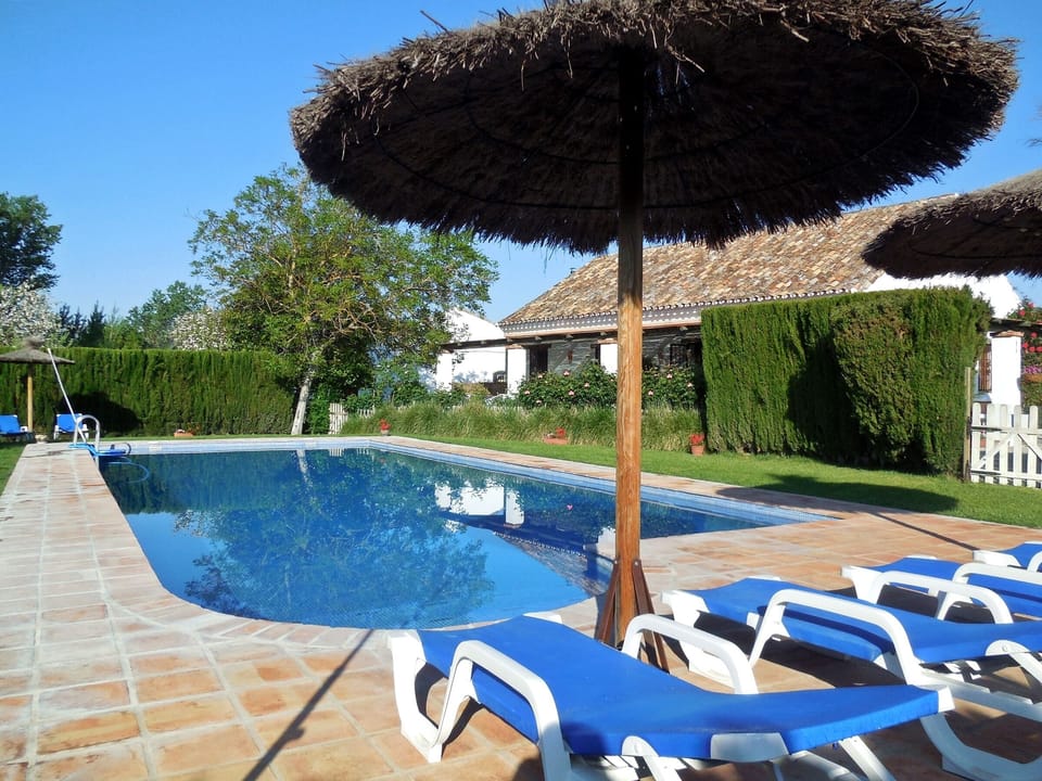 Large fenced and landscaped pool private to Finca Retama Farmstead