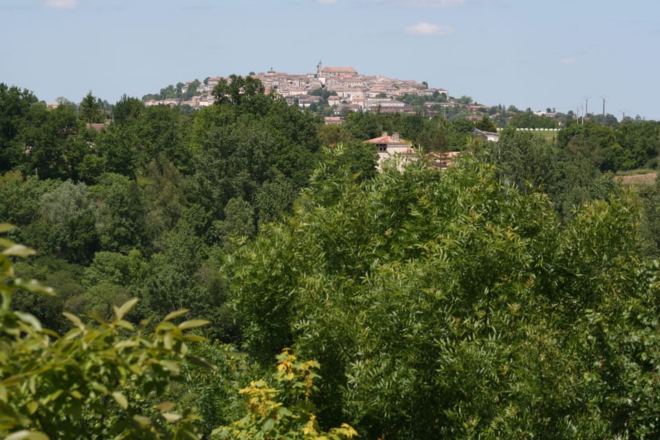 View of Monflanquin from the gite