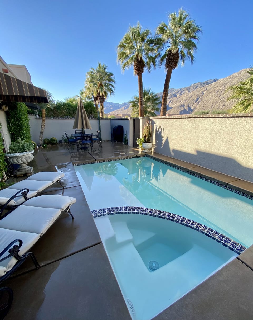 Western views to the mountains with your own private, pool, and Jacuzzi.