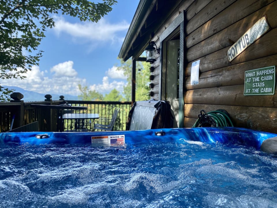 Hot tub with views
