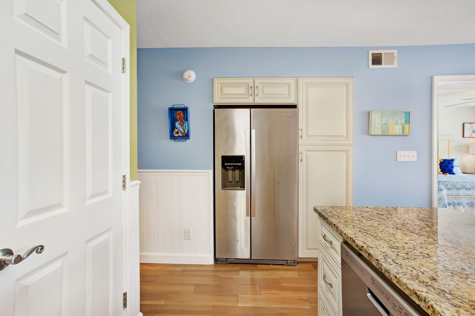 Large fridge with enough space for all your necessities 