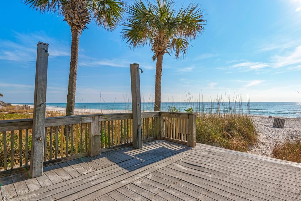 Steps to the ocean  and your own beach chairs