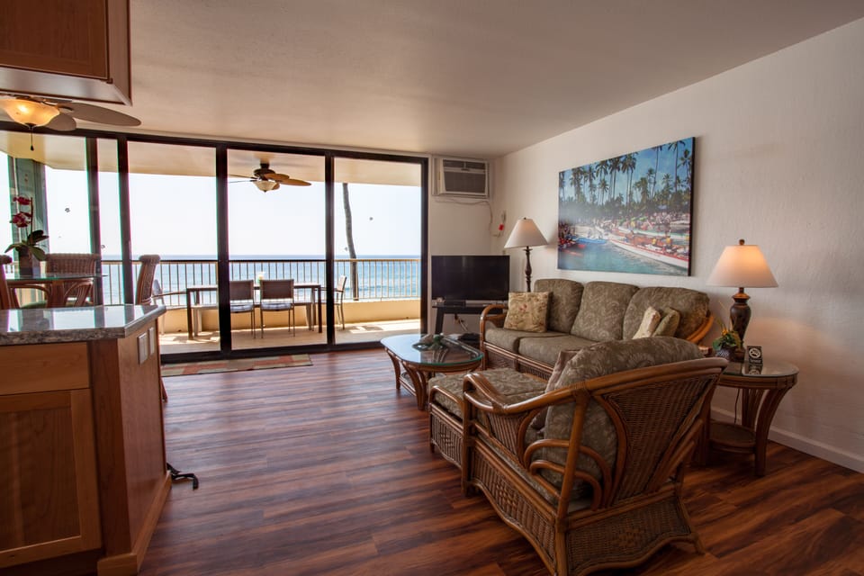 Spacious interior with spectacular view.