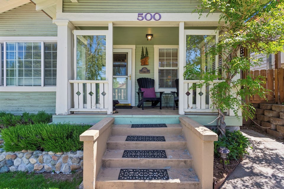 Relax on the elevated porch—watch the world go by in peace and privacy.