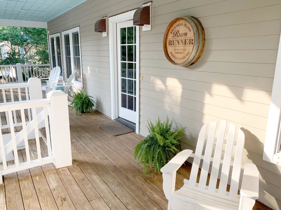 Welcome!  Sit down and relax on the gracious front porch with a cup of coffee.