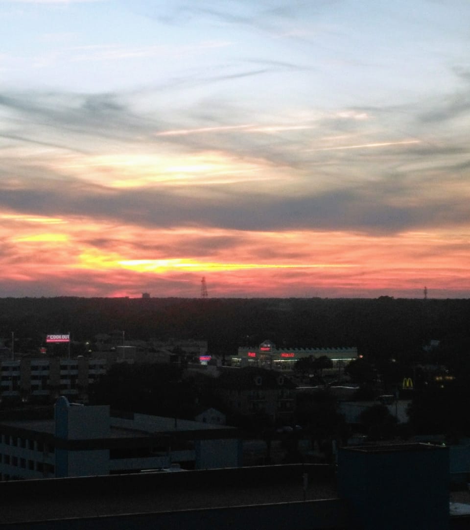 Sunset from back balcony!
