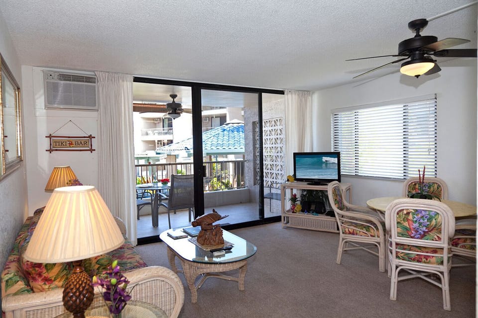 Roomy and modern living and dining area.