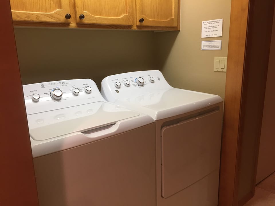 Laundry in the downstairs hall way