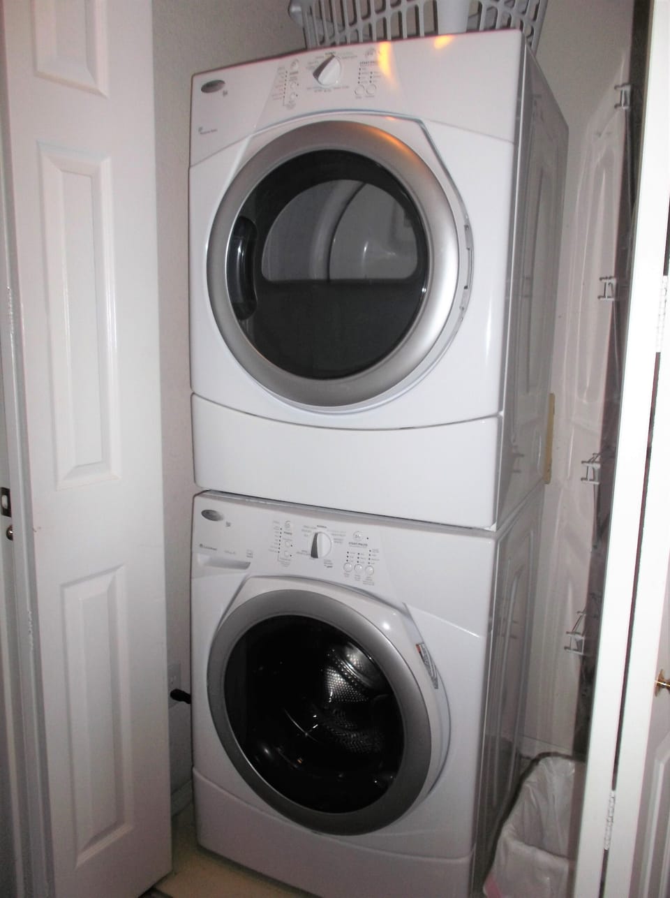 Stackable washer and dryer