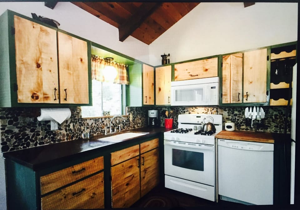 Fun cabin kitchen
