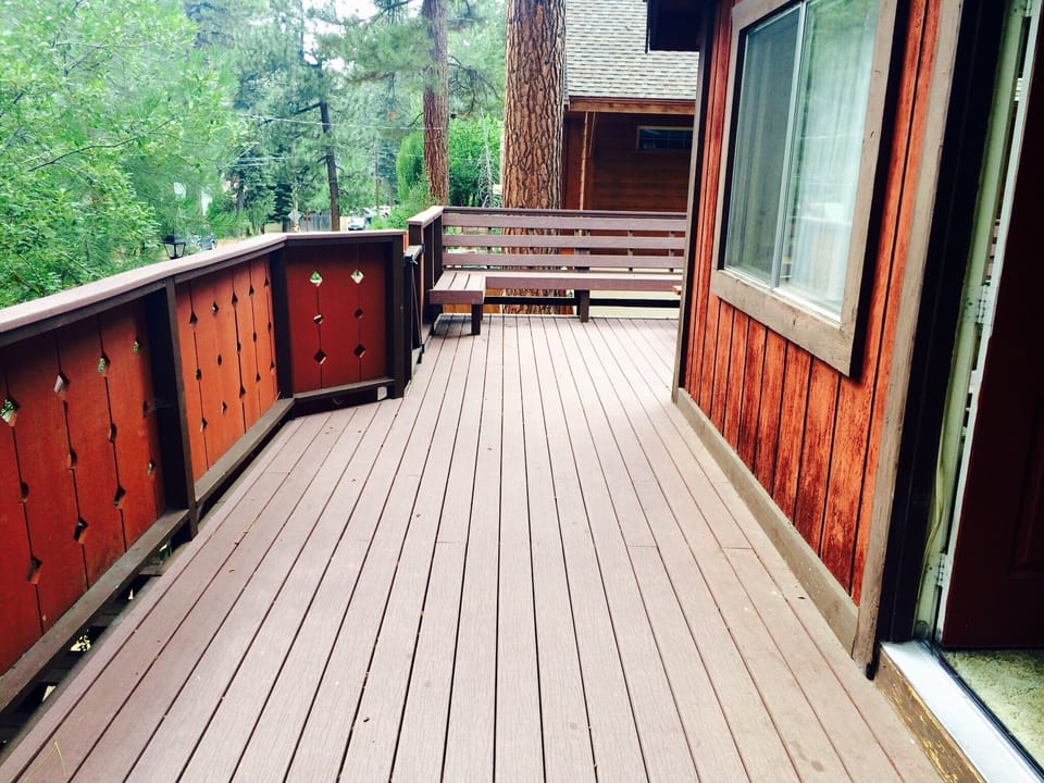 Deck outside front door