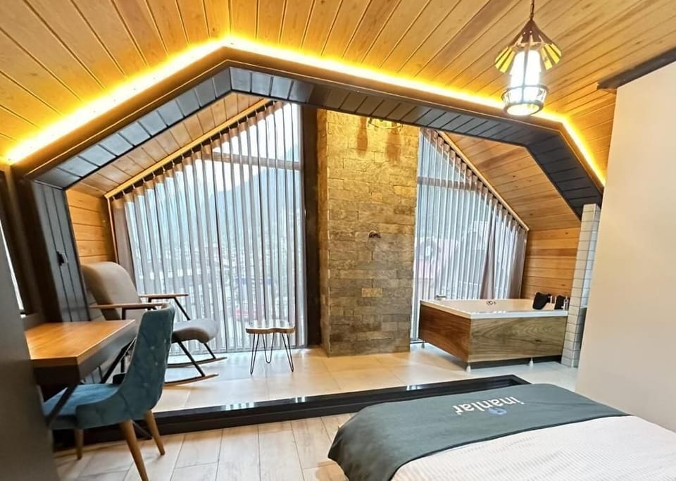 Deluxe Villa, 2 Bedrooms | Desk, laptop workspace, soundproofing, iron/ironing board