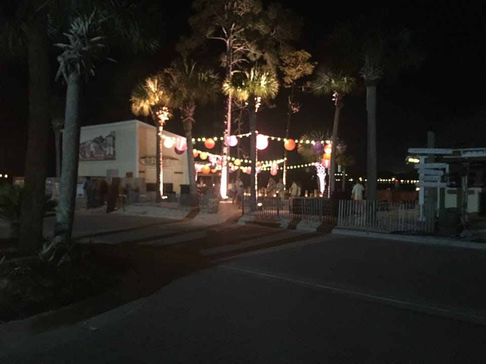 Festive Wharf area at night