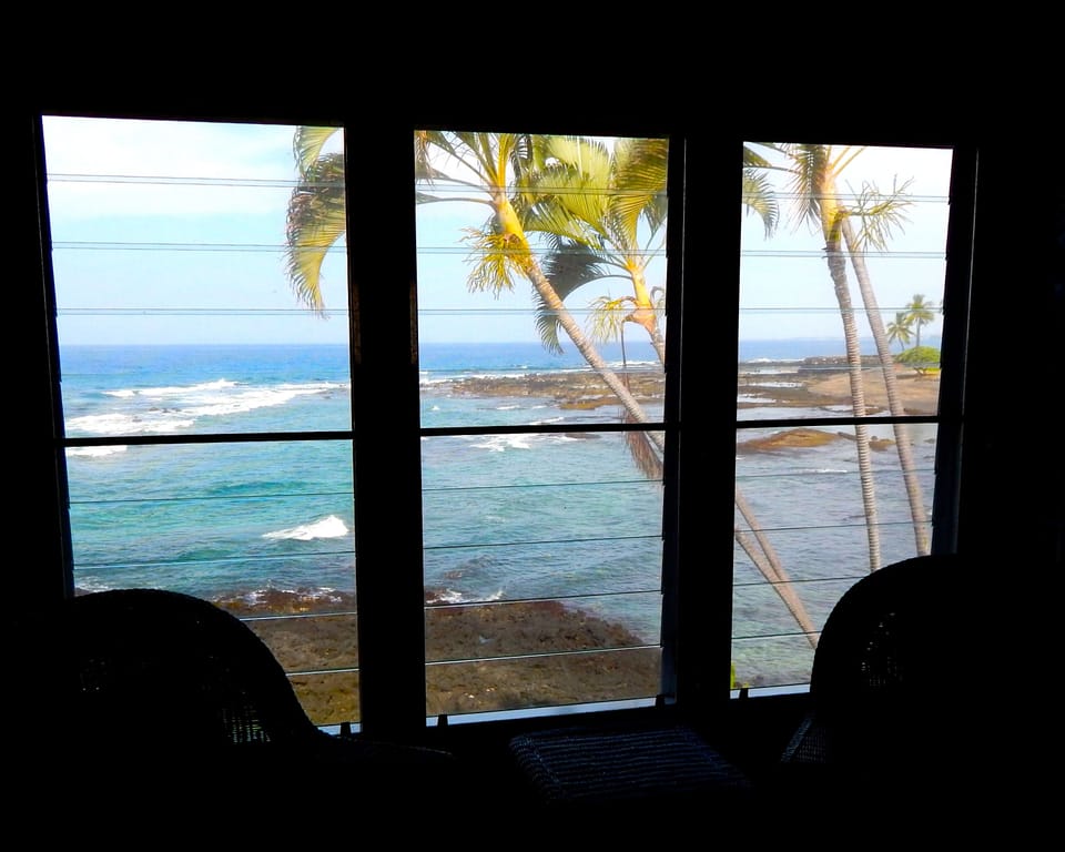 Ocean view from the sitting room area