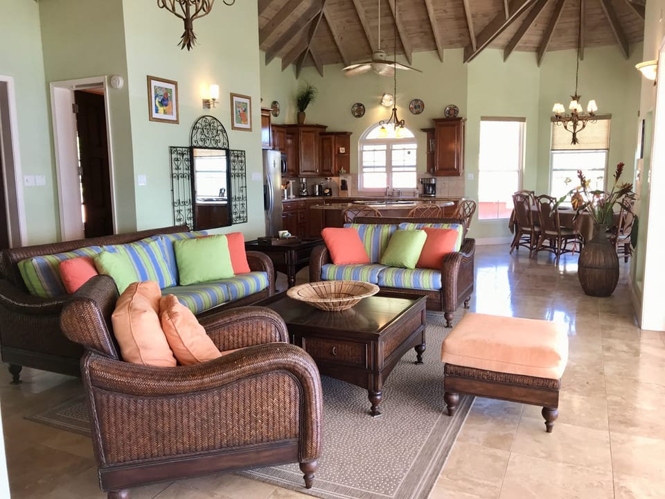 LIVING ROOM KITCHEN AND DINING AREA