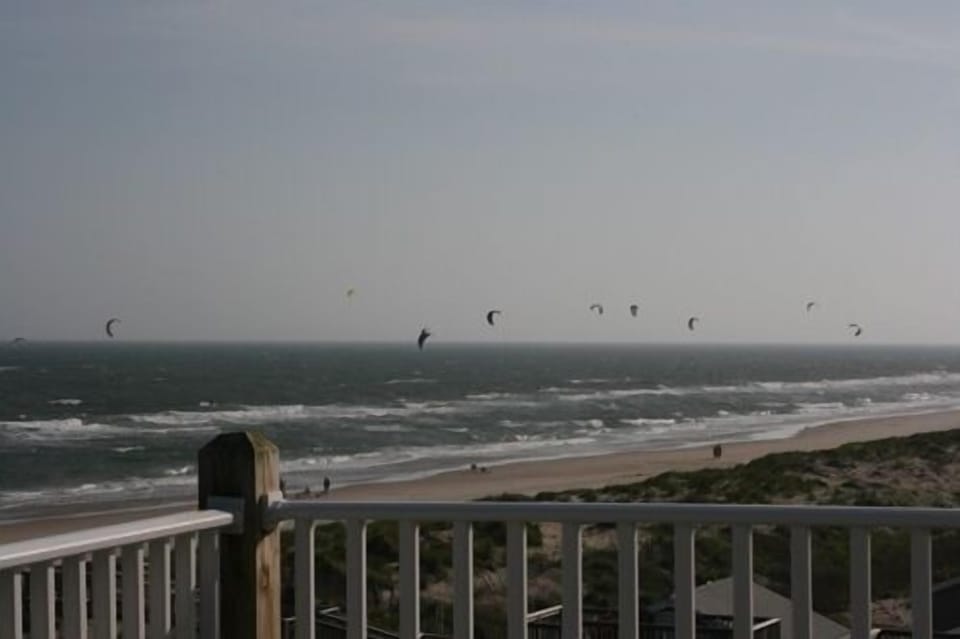 Wind surfing out front