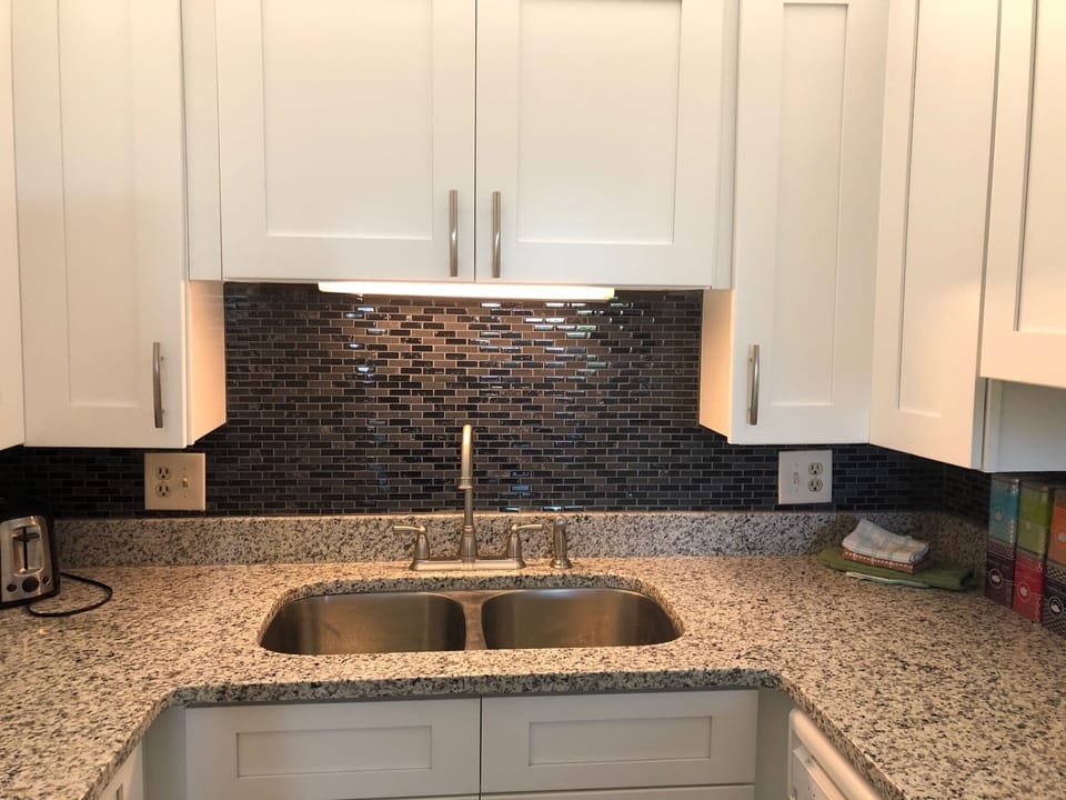 New backslash counters sink and cabinets
