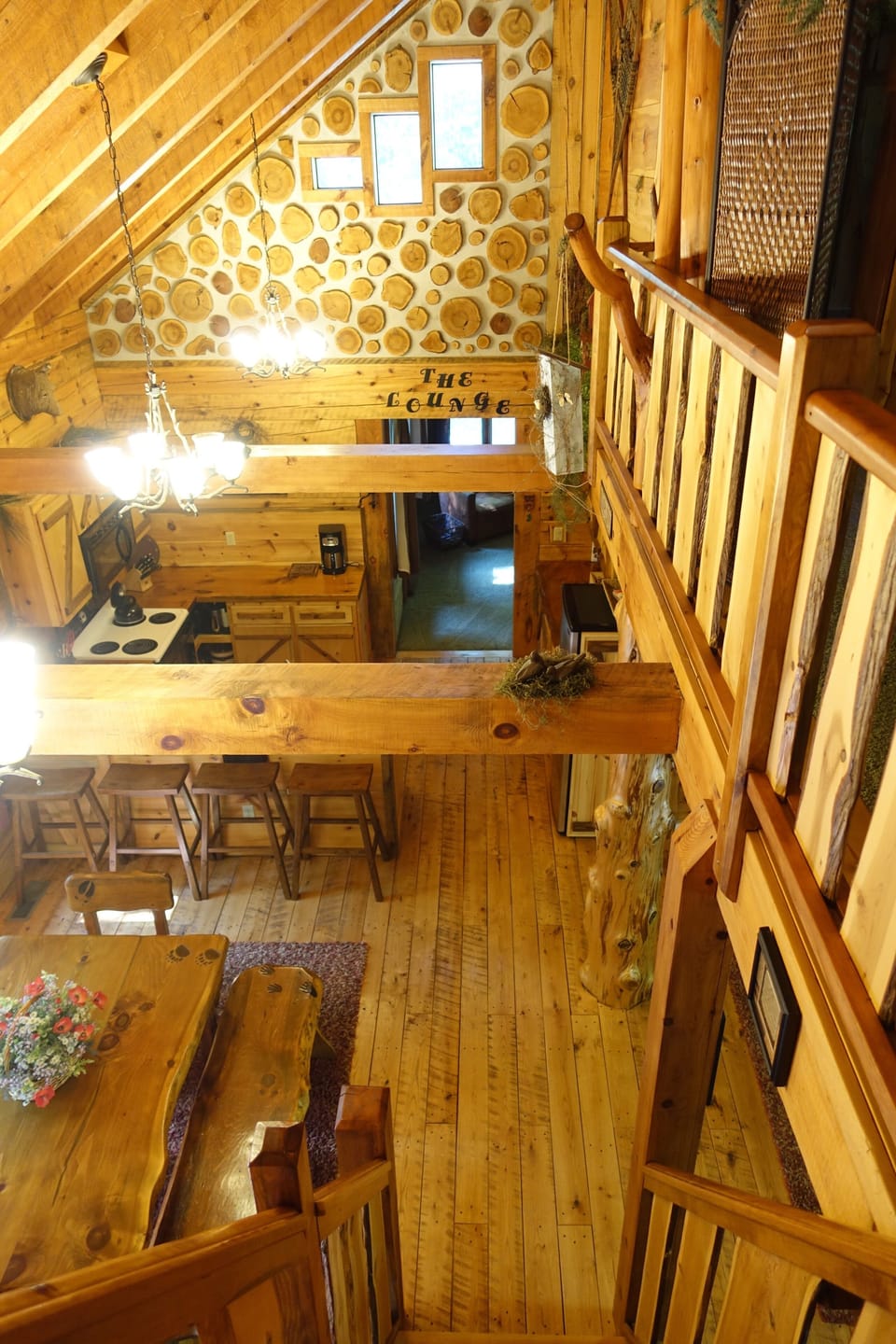 Cabin life from above