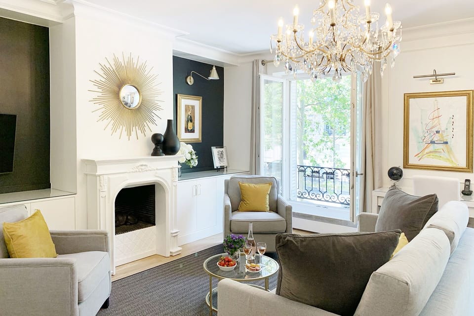 Relax in the open-plan living room.
