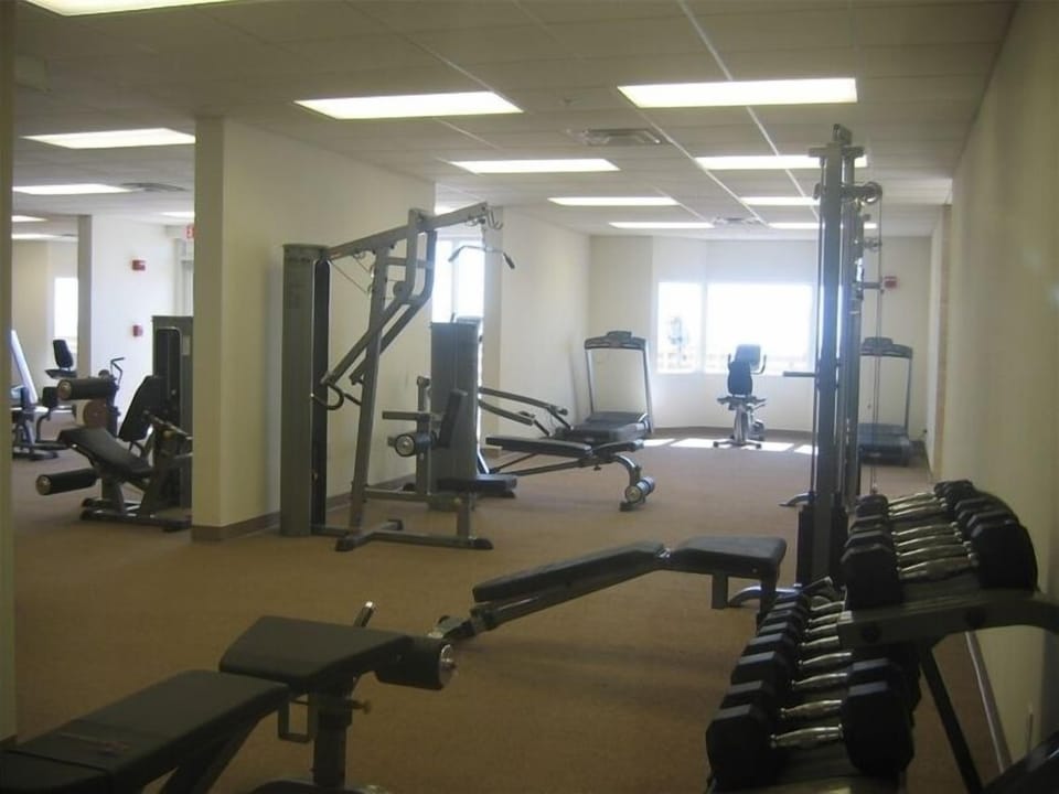 4300 sf fitness center and also includes sauna, steam room and hot tub