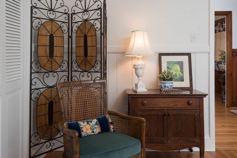 Bedroom reading corner