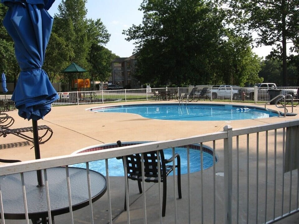 Outdoor pool within walking distance.