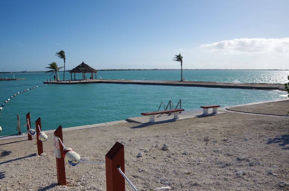 Salt Water Swimming Area and Tiki Hut
