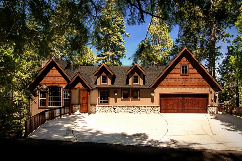 Entry level, extra large driveway.