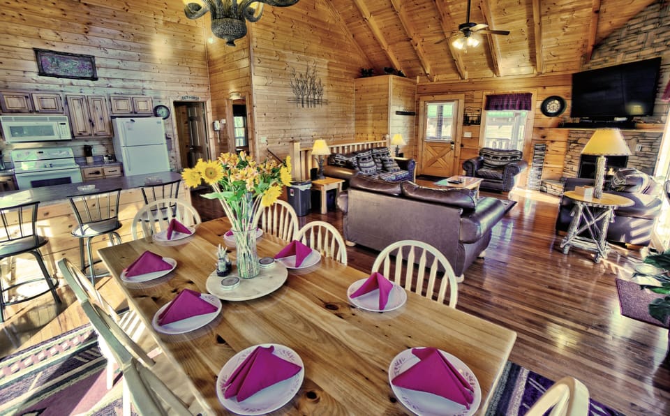 The open floor plan makes it easy to spend time together