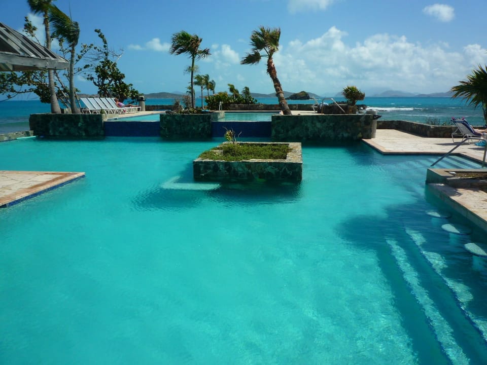 Pool deck offers amazing views of the sunrise and St. John's.