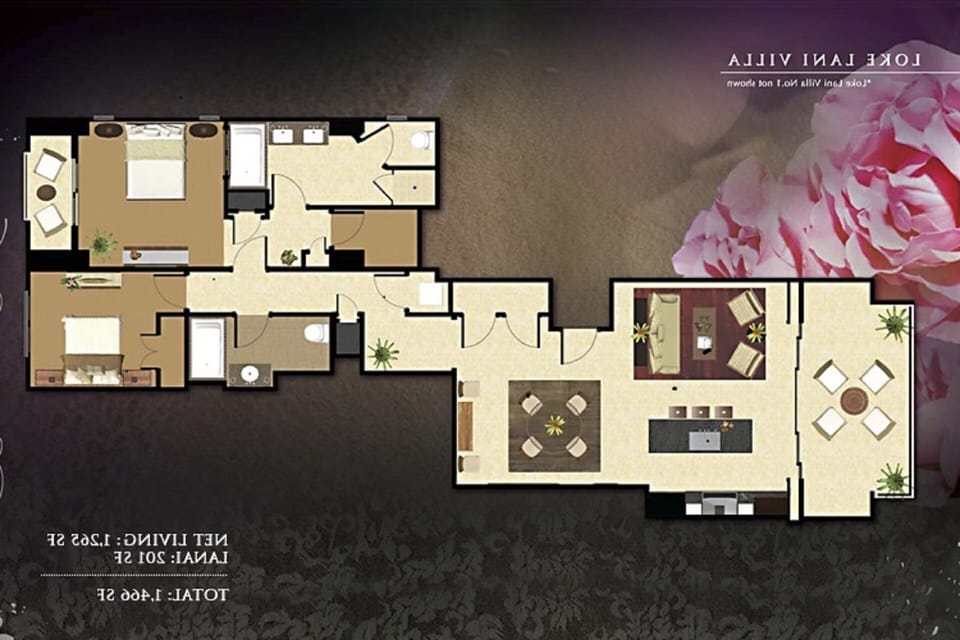 Floor plan of my Luxury Ocean Tower Penthouse.