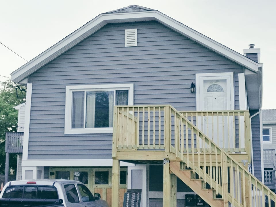 stairs and deck