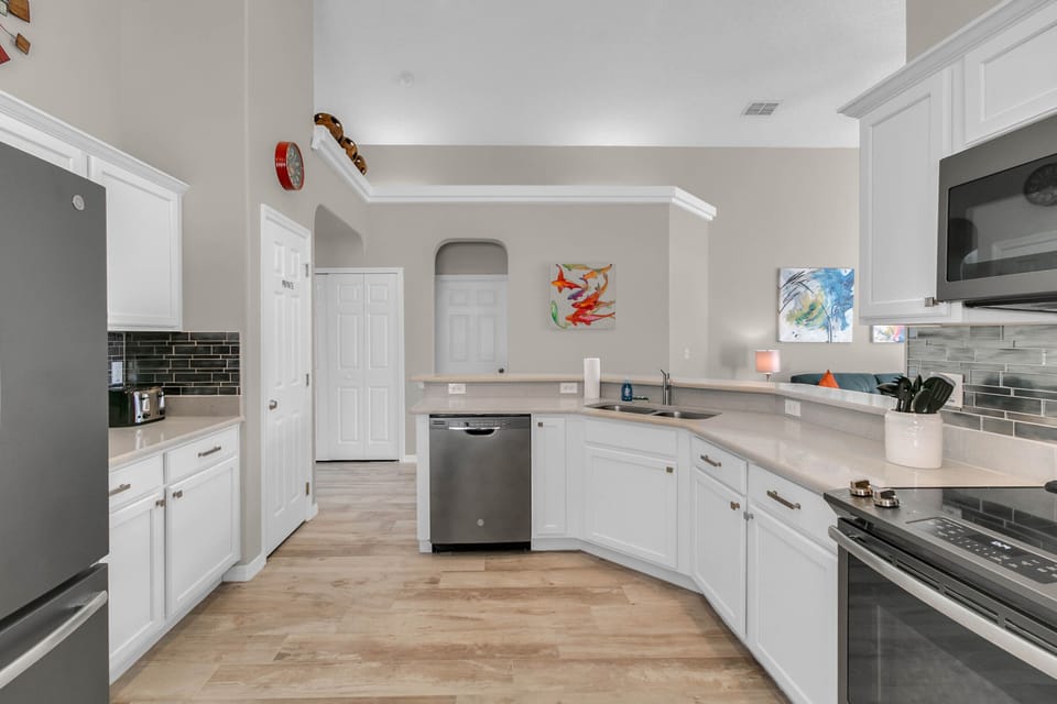 Kitchen through to family room