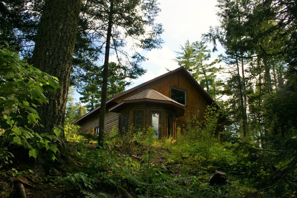 Dining turret overlooks pristine Lake Gegoka