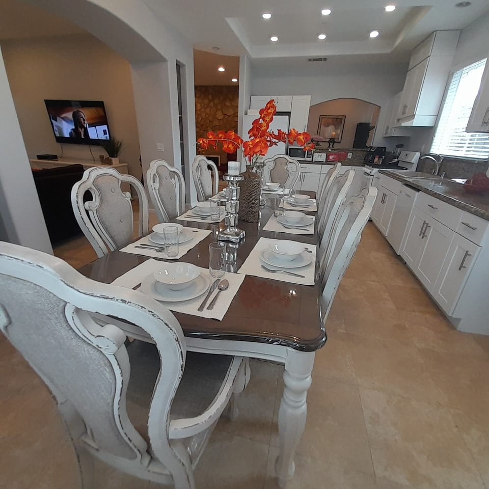 Kitchen/ Dining  table  and 8 chairs 