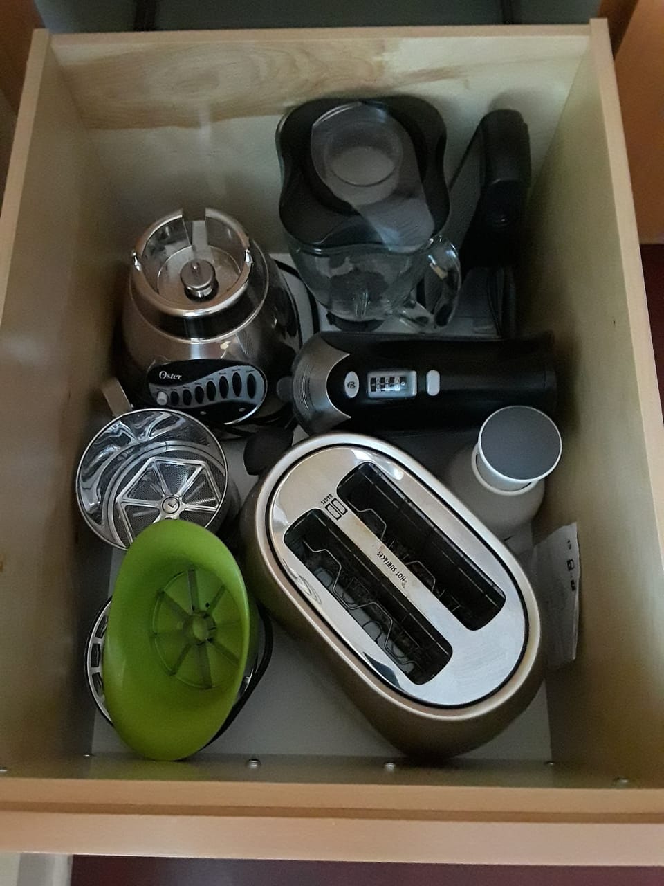 Toaster, blenders, coffee grinder....is that a flour sifter?