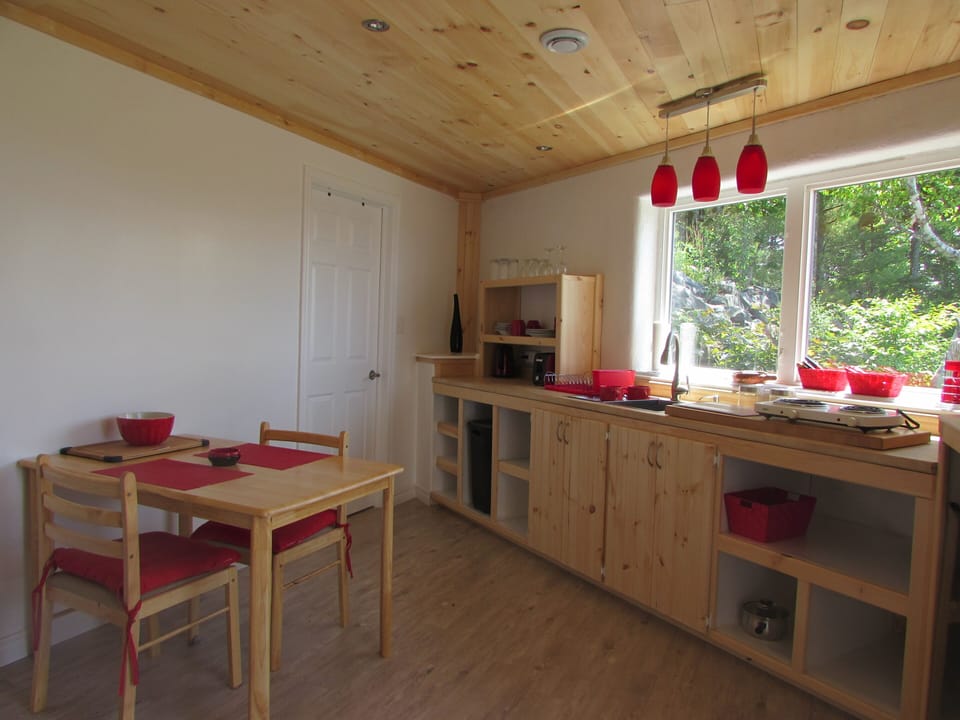 Bright and sunny functional galley kitchen