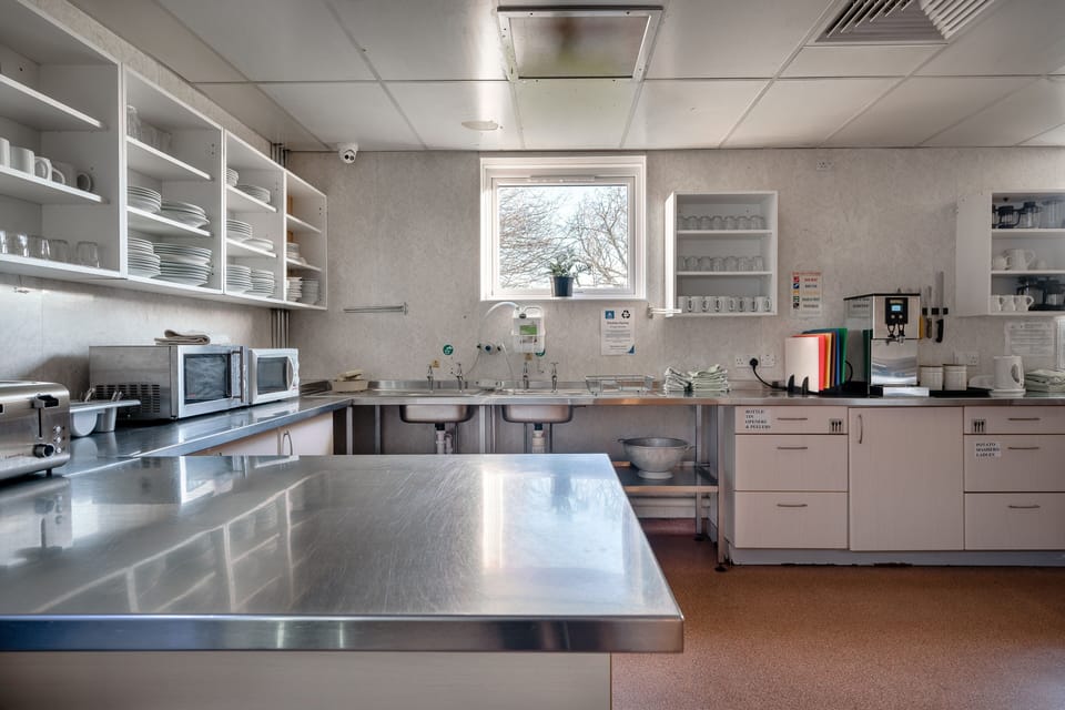 Shared fridge, microwave