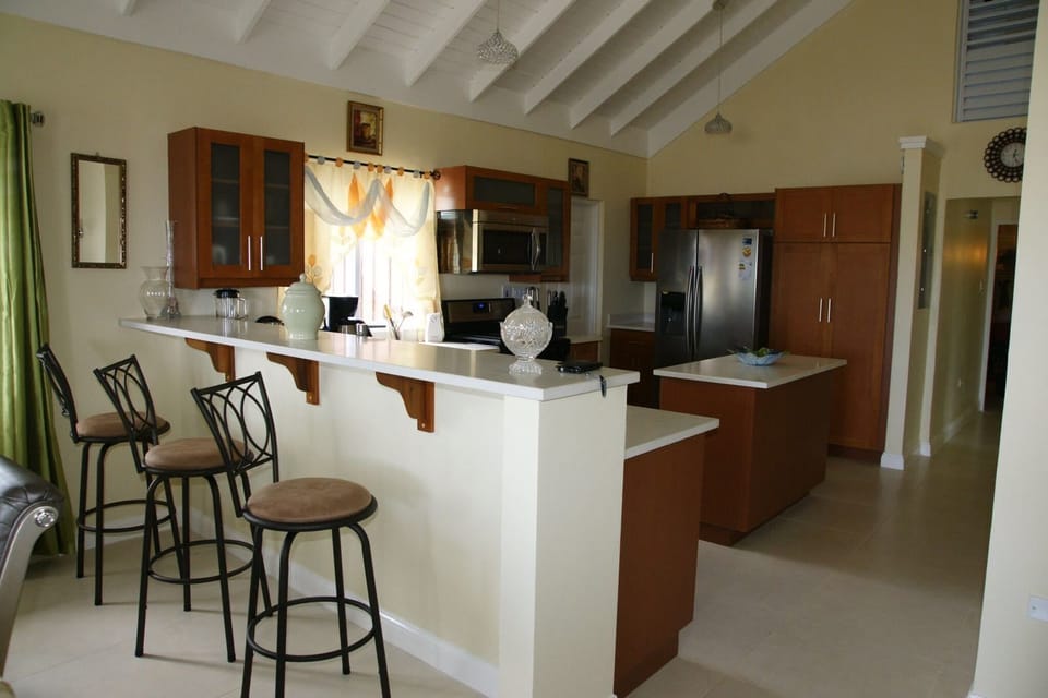 Family Villa, 2 Bedrooms, Kitchen, Ocean View | Private kitchen | Coffee/tea maker, full-size fridge, microwave, oven