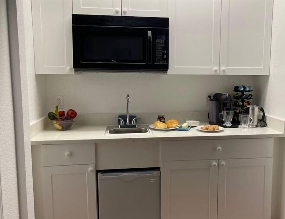 Studio Kitchenette with all essentials. Portable NEW Stove Top in Cabinet.