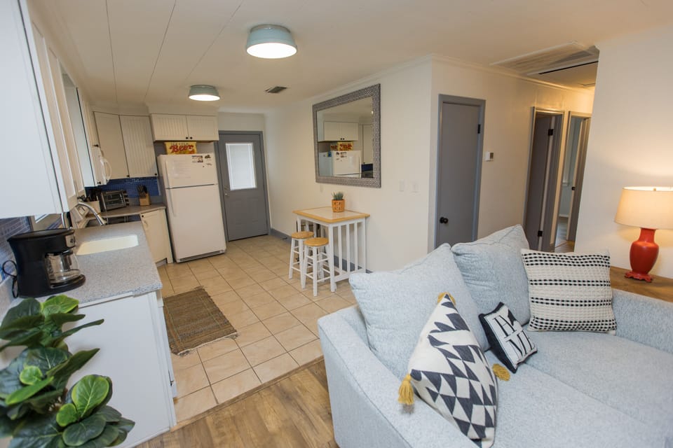 Living Room into Kitchen