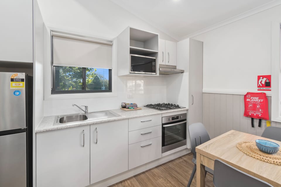 Superior 2 Bedroom Cabin - Not Pet Friendly | Private kitchen | Fridge, microwave, stovetop, electric kettle