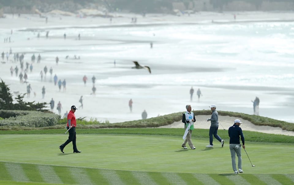 Pebble Beach golf link is only 2.7 miles away.