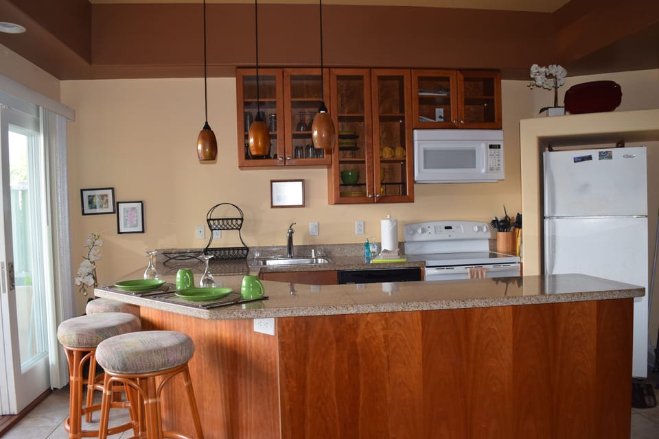 Full Gourmet Kitchen with Dishes, Cookware, Utensils and Much More.