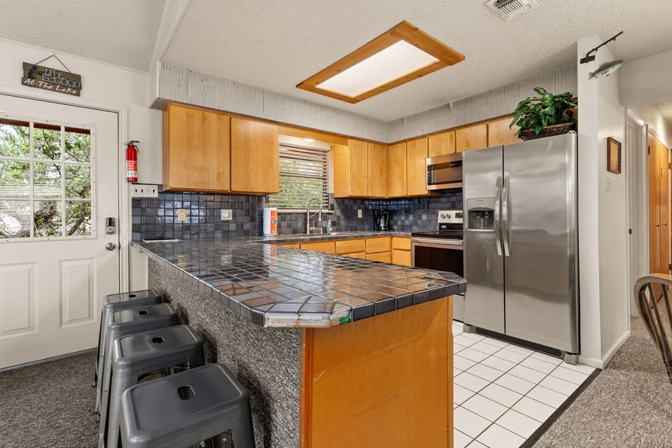 Kitchen with additional seating